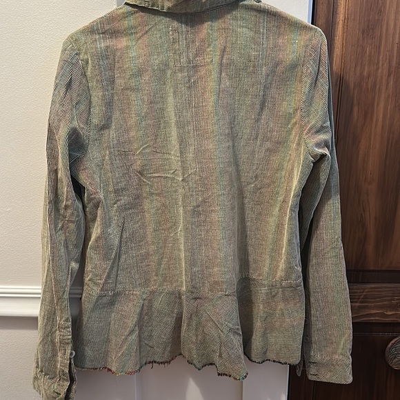 Free People light corduroy button down - Picture 4 of 4